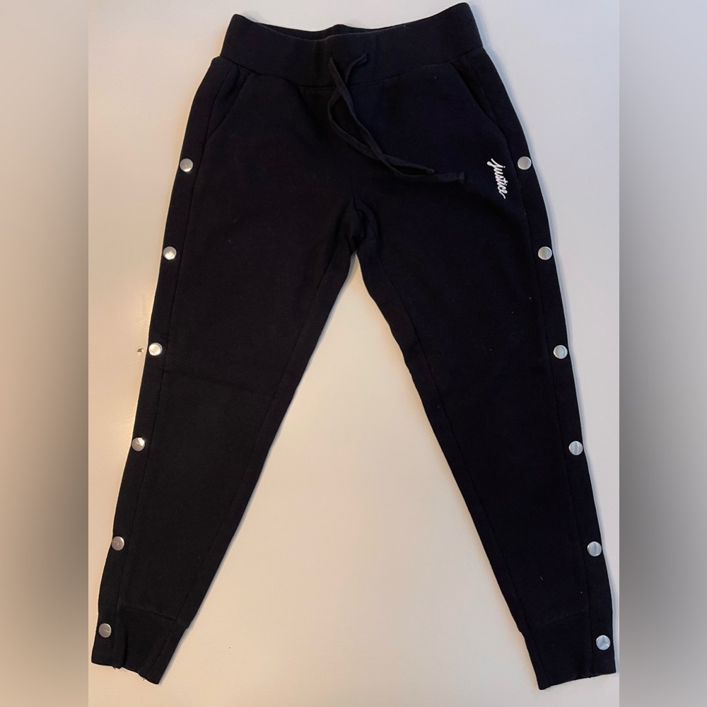 Black sweat pants Justice Active size 8.